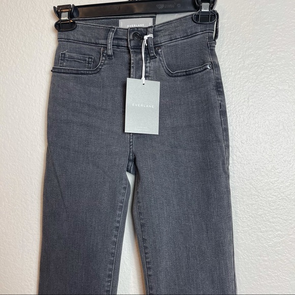 NWT Everlane High Rise Slim Straight Ankle Jeans - Picture 3 of 7